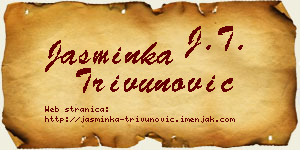 Jasminka Trivunović vizit kartica